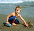 On the beach at Aunt Cindy